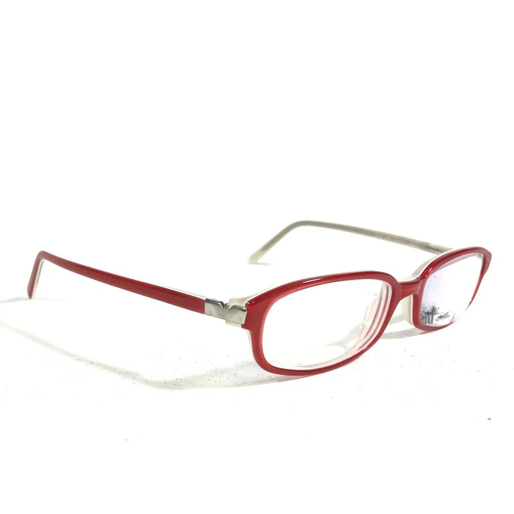 Emporio Armani Eyeglasses Frames 658 595 Red White Rectangular 51-17-135